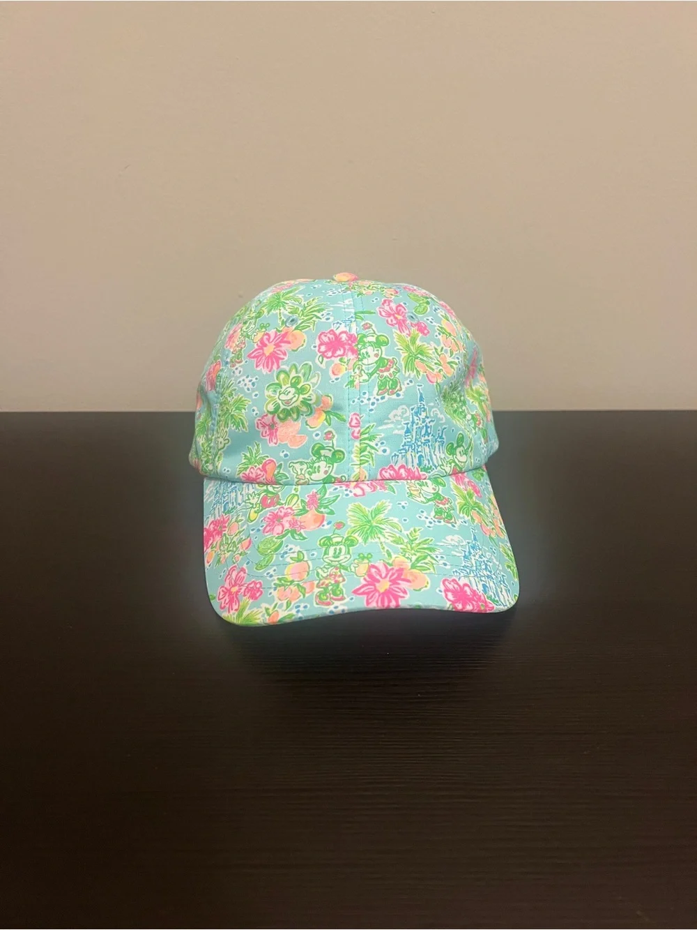 Disney x Lilly Pulitzer Run Around Hat Blue Ibiza Adjustable Ball Cap